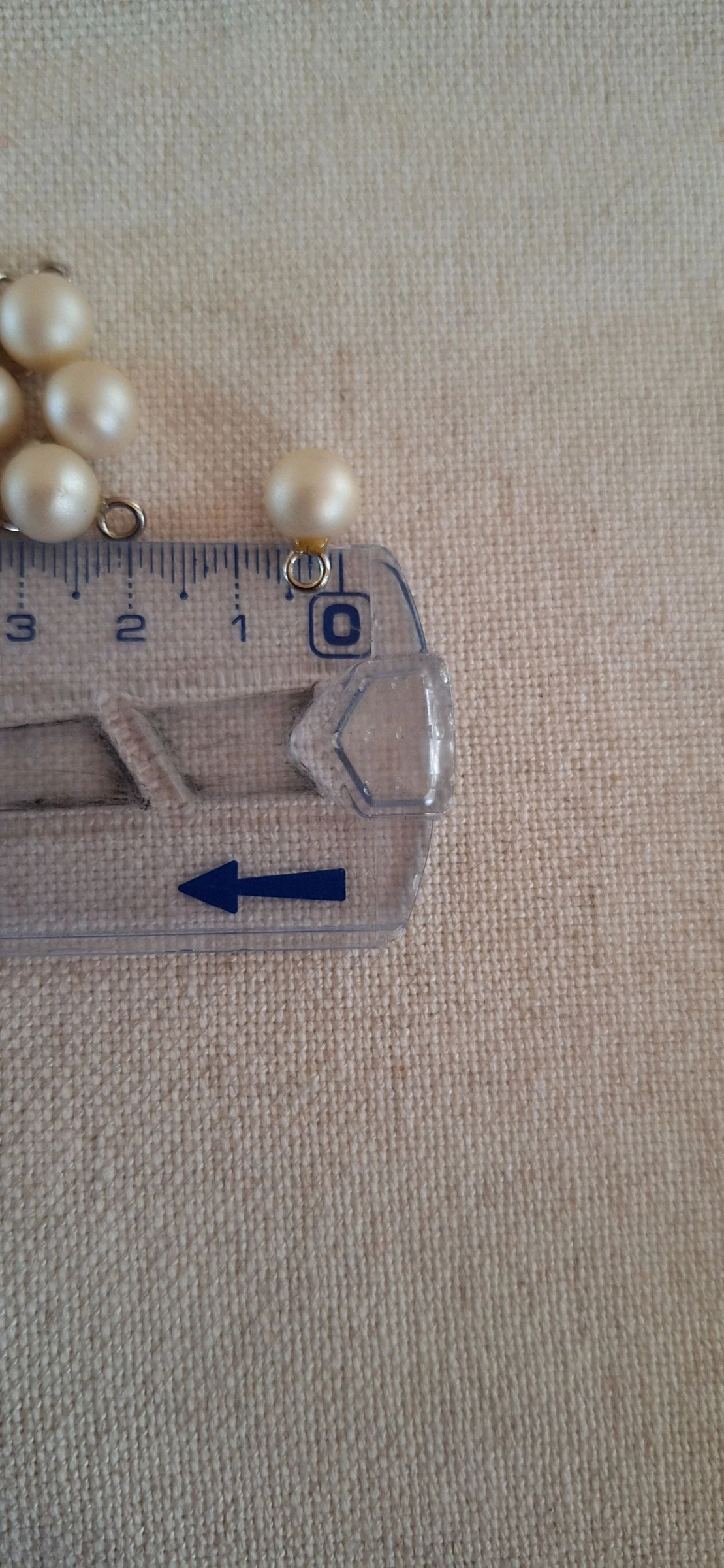 10 botones de 7 mm de costura imitación perlas marfil – photo 3